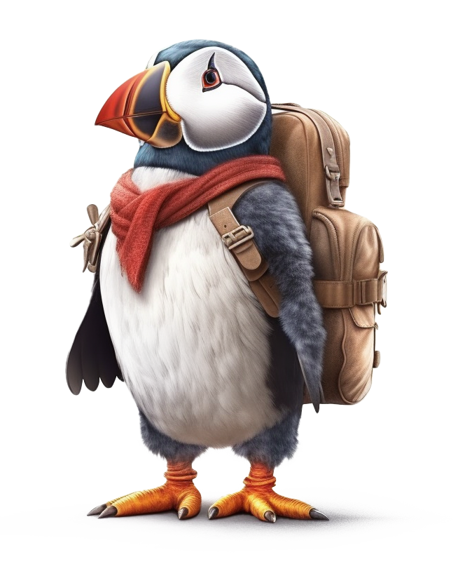 Travelling puffin Humbo