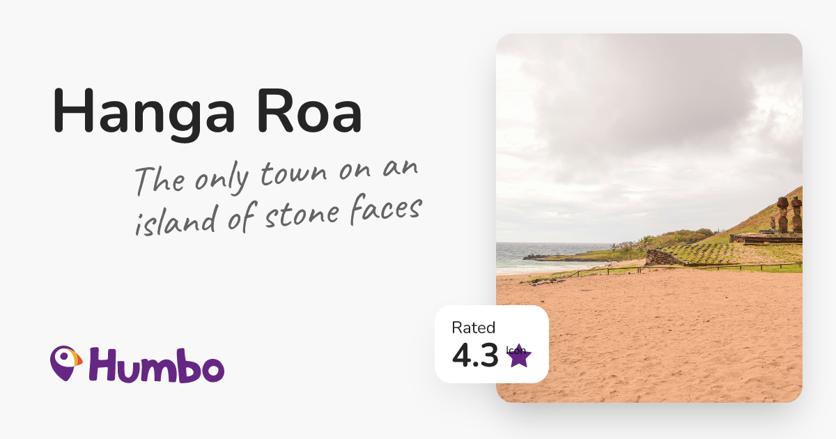 Hanga Roa - The only town on an island of stone faces