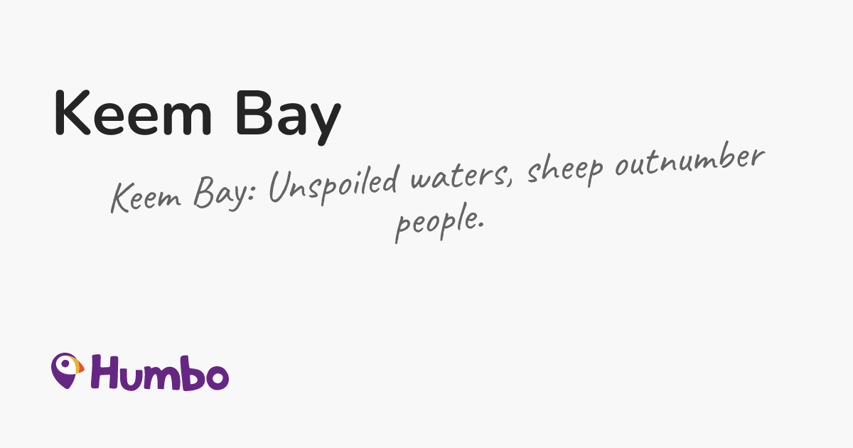 Keem Bay - Keem Bay: Unspoiled waters, sheep outnumber people.