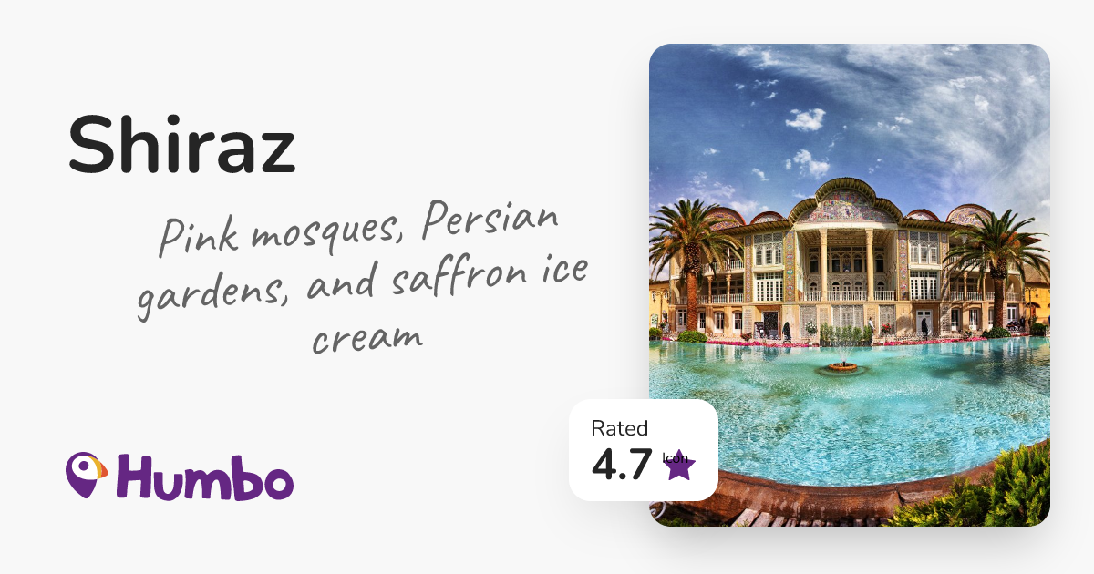 Shiraz - Pink mosques, Persian gardens, and saffron ice cream