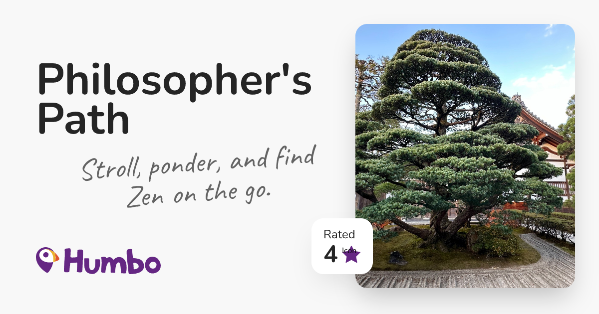 Philosopher's Path - Stroll, ponder, and find Zen on the go.