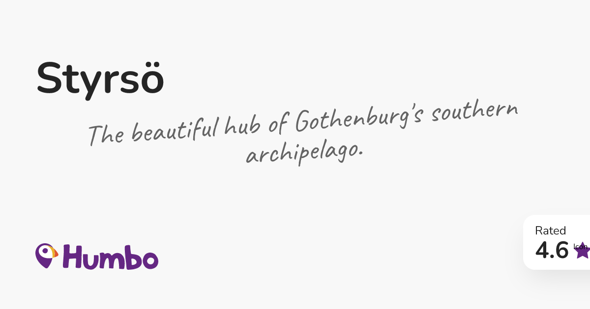 Styrsö - The beautiful hub of Gothenburg's southern archipelago.
