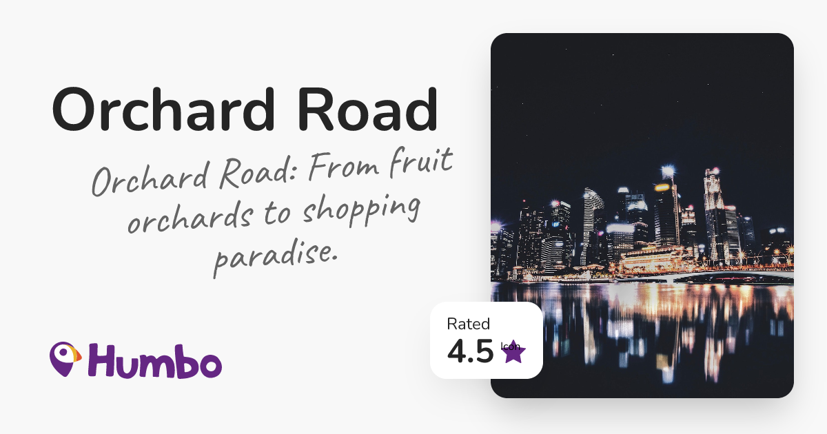 Orchard Road - Orchard Road: From fruit orchards to shopping paradise.