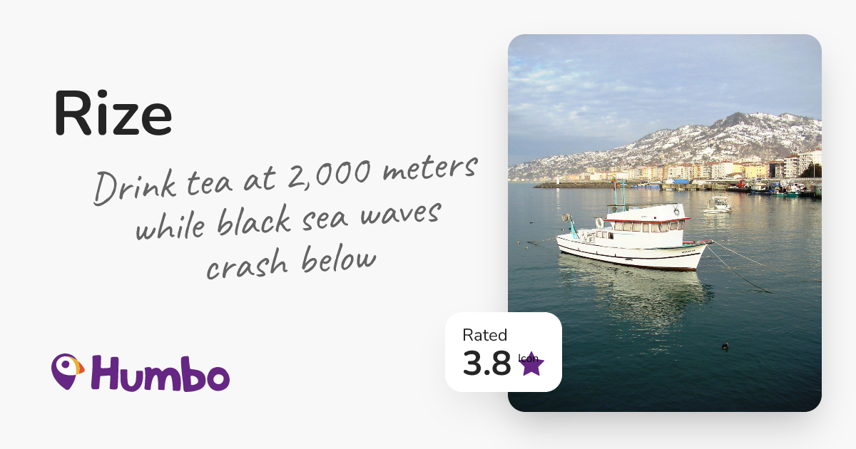 Rize - Drink tea at 2,000 meters while black sea waves crash below