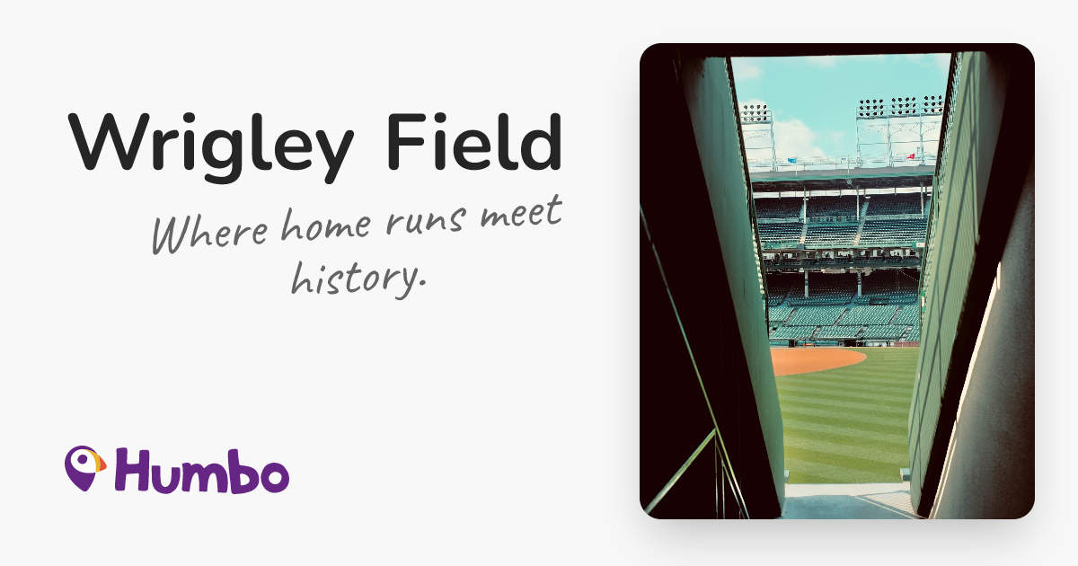 Wrigley Field - Where home runs meet history.